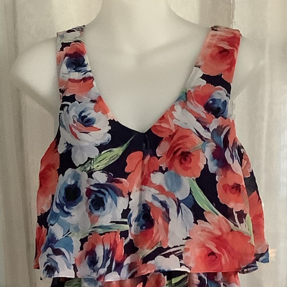 LILI ROSE FLORAL LAYERED MAXI DRESS 🌻 - Picture 3 of 7